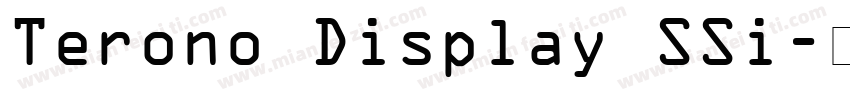 Terono Display SSi字体转换